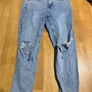 Rock & Roll Cowgirl Light Blue Distressed Jeans